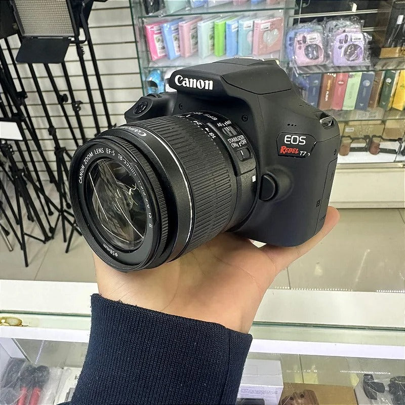 Canon T7 + lente 18-55mm disponível!